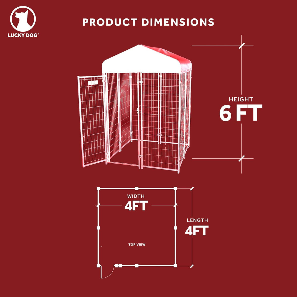 Kennel (Studio) - 4&#39;W x 4&#39;L x 6&#39;H