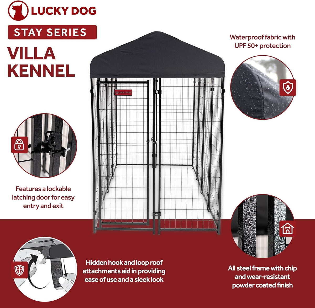 Kennel (Villa) - 4&#39;W x 8&#39;L x 6&#39;H