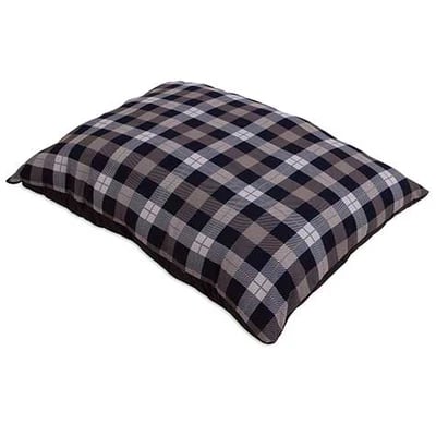 Large Plaid Pillow Dog Bed