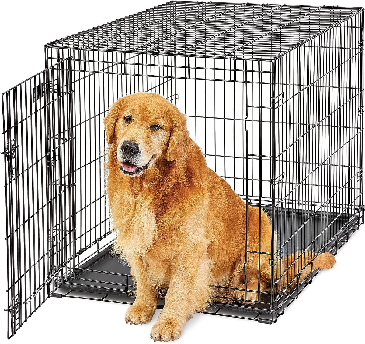 Dog Wire Crate Kennel With Divider